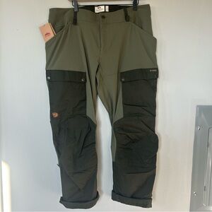 Fjällräven Keb Trousers Women’s US 16 Long 34” G-1000 Green NWT